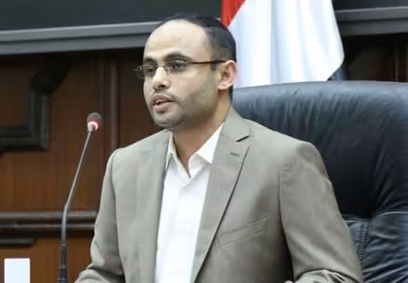 Head of the Political Council in Yemen Mahid Al-Mashat. Photo: Al Mayadeen.