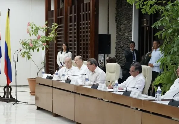 Colombian government-ELN peace talks in Havana, Cuba. Photo: Cuban Ministry of Foreign Affairs.