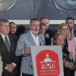 Members of the National Assembly's special nomination committee giving statements to the press on Tuesday, July 4, 2023. Photo: Diario La Verdad.