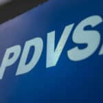 Banner with the logo of the Venezuelan oil corporation PDVSA. Photo: DobleLlave/File photo.