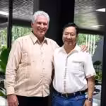 Cuban President Miguel Diaz-Canel (left) and Bolivian President Luis Arce (right) during their meeting in Havana on Saturday, July 1, 2023. Photo: Twitter/@PrensaLatina.