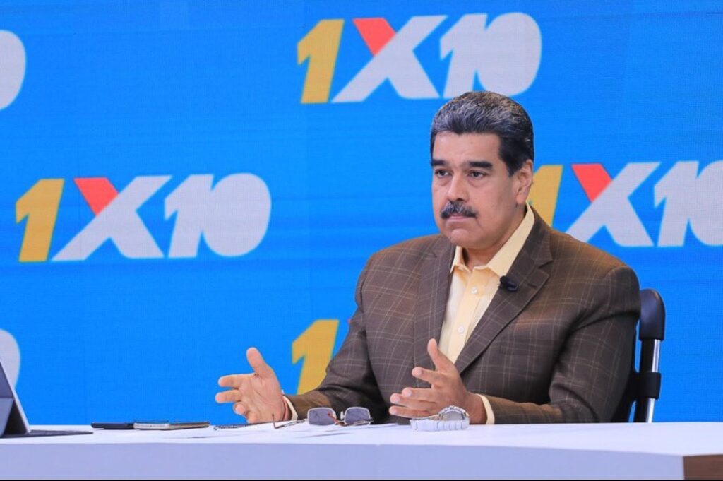Venezuelan President Nicolas Maduro during his weekly program Con Mauro+ on Monday, July 11, 2023. Photo: Twitter/@Barrio_Tricolor.
