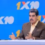 Venezuelan President Nicolas Maduro during his weekly program Con Mauro+ on Monday, July 11, 2023. Photo: Twitter/@Barrio_Tricolor.