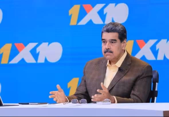 Venezuelan President Nicolas Maduro during his weekly program Con Mauro+ on Monday, July 11, 2023. Photo: Twitter/@Barrio_Tricolor.
