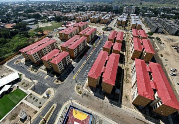 Housing complex built in Aragua state in 2022. Photo: Twitter/@PSUV/File photo.