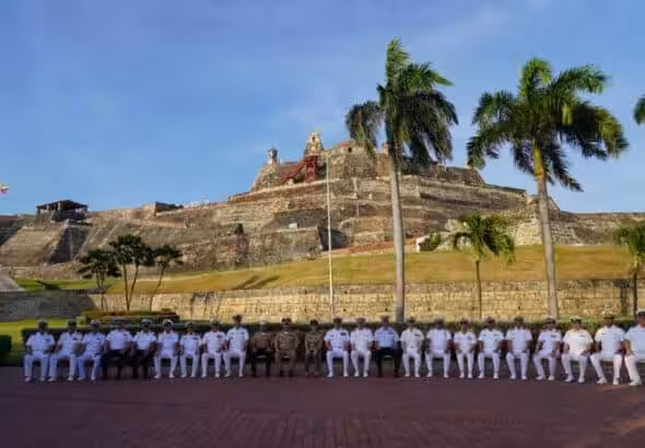 US Southern Command Chief General Laura Richardson participates in the 200th anniversary of the Colombian Navy in Cartagena, Colombia. Photo: Twitter/@Southcom.