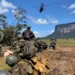 Venezuelan FANB soldiers, deployed in the south of the country to combat illegal mining practices. Photo: Twitter/@Redi-andes/File photo.