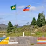 The VB8 monument marking the boundary line between Venezuela and Brazil. Photo: Últimas Noticias.