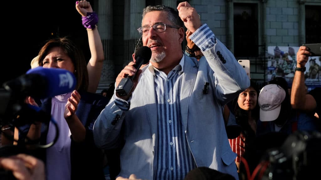 Guatemalan presidential candidate Bernardo Arévalo. Photo: Reuters.