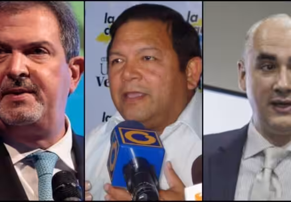 From left to right: Adan Celis, Andres Velasquez and Luis Oliveros. Photo: RedRadioVE.