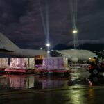 Flight carrying Russian insulin and syringes at the Simón Bolívar International Airport, Venezuela. Photo: Twitter/@EmbajadaRusaVen.
