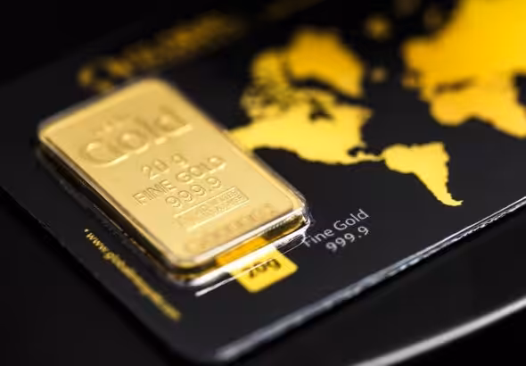 A standardized 20-gram gold ingot. File photo.