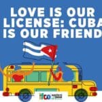 IFCO/Pastors for Peace poster for solidarity with Cuba. Photo: IFCO.