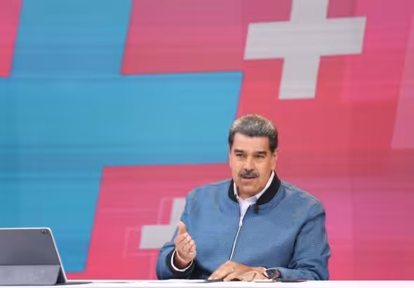 Venezuelan President Nicolás Maduro during his weekly show Con Maduro+. Photo: Presidential Press.