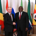Russian President Vladimir Putin (L) with President of the Republic of South Africa Cyril Ramaphosa. Photo: Ramil Sitdikov, RIA Novosti, via Wikimedia Commons.