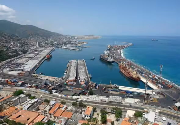 La Guaira Port, one of the most important points of Venezuela's international trade. File photo.