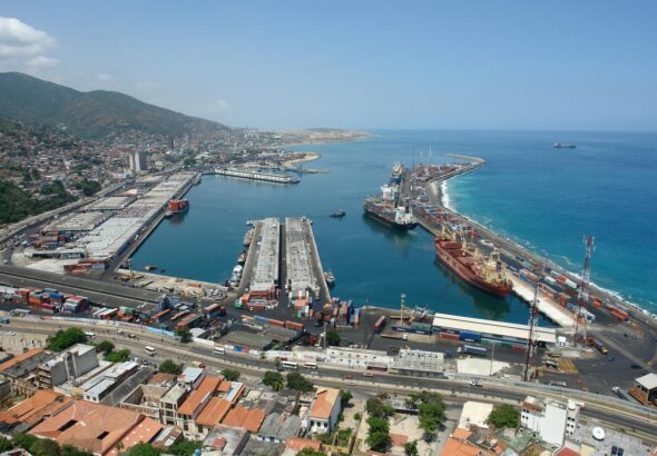 La Guaira Port, one of the most important points of Venezuela's international trade. File photo.