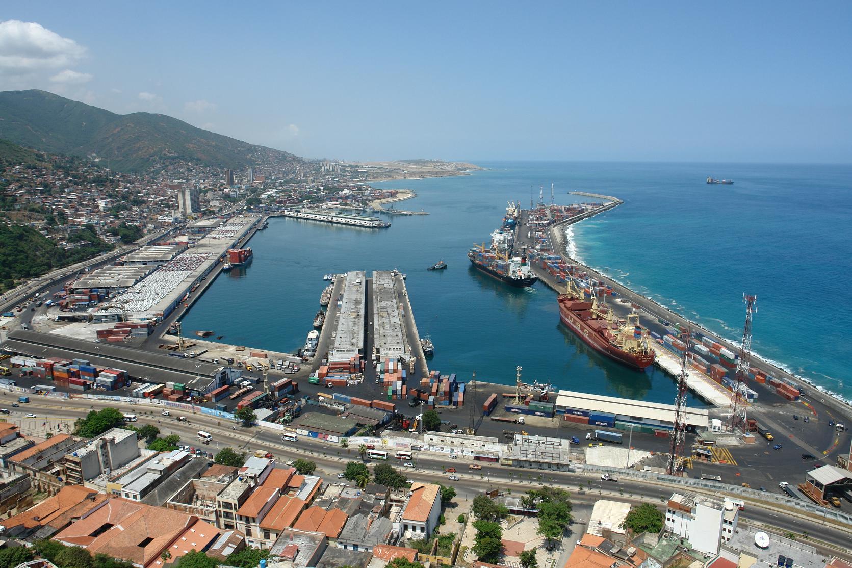La Guaira Port, one of the most important points of Venezuela's international trade. File photo.