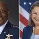 Charles Q Brown Jr. (left) and Victoria Nuland (right). Photo: catlinjohnstone.com/file photo.