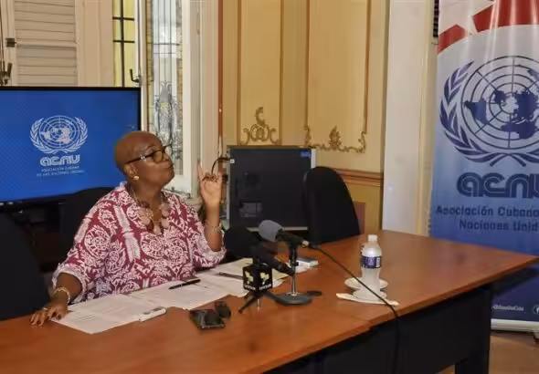 Cuban Association of the United Nations (ACNU) President Norma Goicochea. Photo: Prensa Latina/file photo.