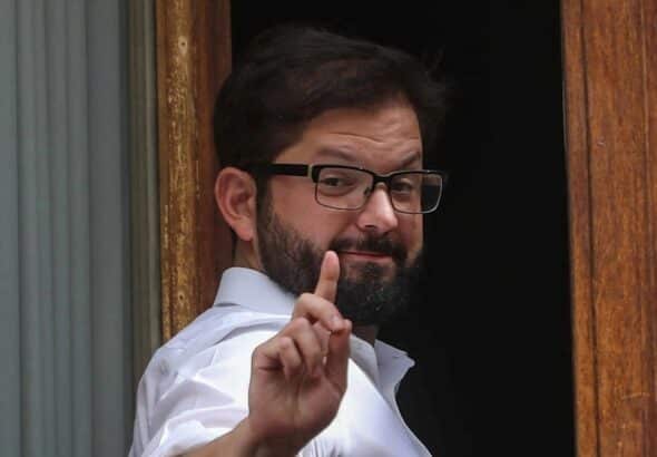 Chilean President Gabriel Boric. Photo: Al Mayadeen.