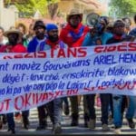Haitians protest against deployment of a UN-backed multinational military force in Haiti. Photo: Kevin Pina.