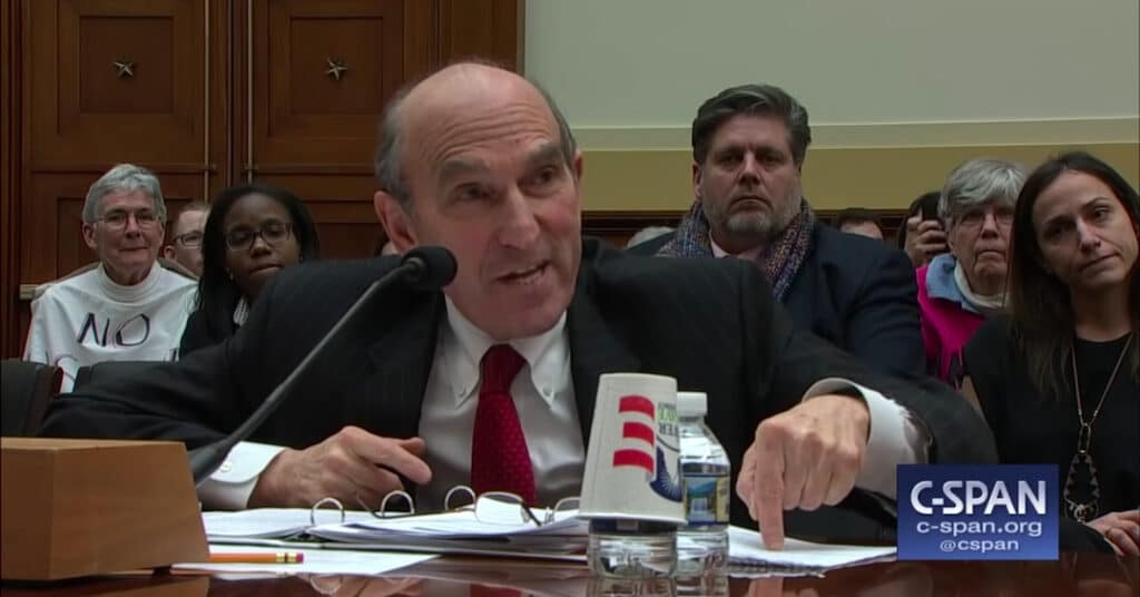 Elliott Abrams. Photo: caitlinjohnstone.com/file photo.