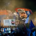 Serbian demonstrations against the arrest of Ratko Mladic. Photo: The New York Times.