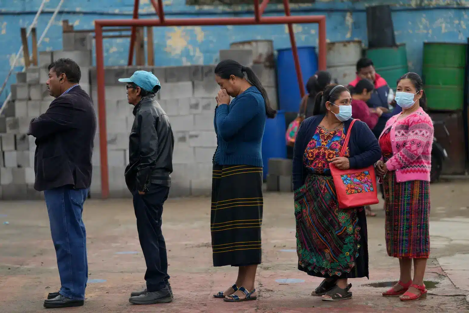 A line of voters in Guatemala. Photo: The Seattle Times.
