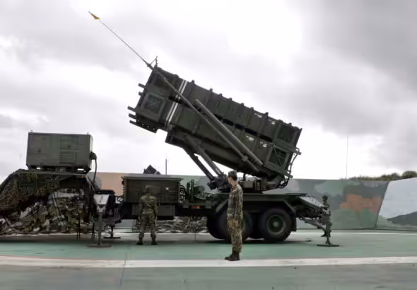 Missile launcher. Photo: Reuters/Richard Chung TW.