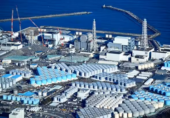 Radioactive wastewater stored in over 1000 tanks near Fukushima’s destroyed reactors. Photo: The Asahi Shimbun/Getty images/File photo.