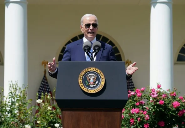 The Warmonger, Joe Biden. Photo: Reuters.