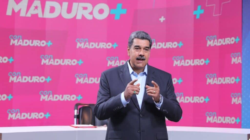 Venezuelan President Nicolás Maduro during the Con Maduro+ program. Photo: Con Maduro+. 
