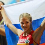 Russian athlete Daria Klixina. Photo: AFP.
