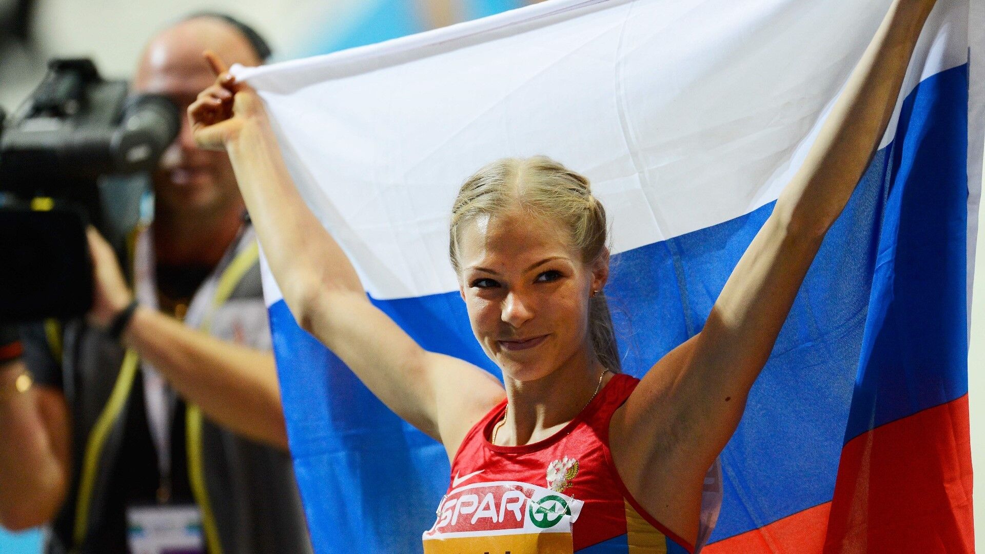 Russian athlete Daria Klixina. Photo: AFP.