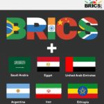 Graphic depicting both the original five members of BRICS (Brazil, Russia, India, China and South Africa) and the six additional states (Saudi Arabia, Egypt, United Arab Emirates, Argentina, Iran and Ethiopia). Photo: People's Daily.