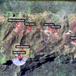 Map of the Tepuy Yapacana, Amazonas state, showing the mining sites that were evicted by the Venezuelan Army. Photo: X/@hernandezlarez.