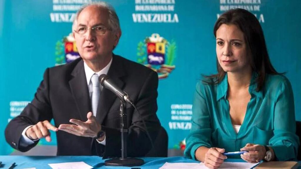Antonio Ledezma and María Corina Machado. Photo: Archive.