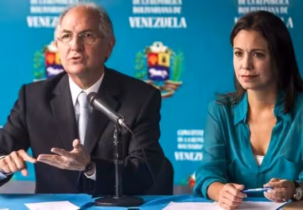 Antonio Ledezma and María Corina Machado. Photo: Archive.