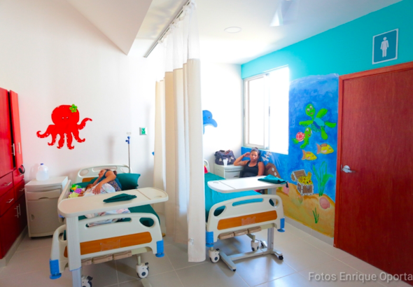 After the coup attempt was defeated, the government intensified its public works programs. Roads and buildings were repaired and new hospitals, schools, renewable energy and housing projects followed. Here is the new hospital in San Juan del Sur, Rivas. Photo: Enrique Oporta/LifeInNica.com.