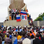 Pro-Coup/Pro-Russia protestors in Niger. Photo: Online Defense.
