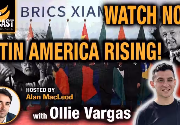 Poster of MintPress News' interview of Bolivian journalist Ollie Vargas. Photo: MintPress News.