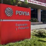 Venezuelan national oil company PDVSA's logo outside its headquarters. File photo.