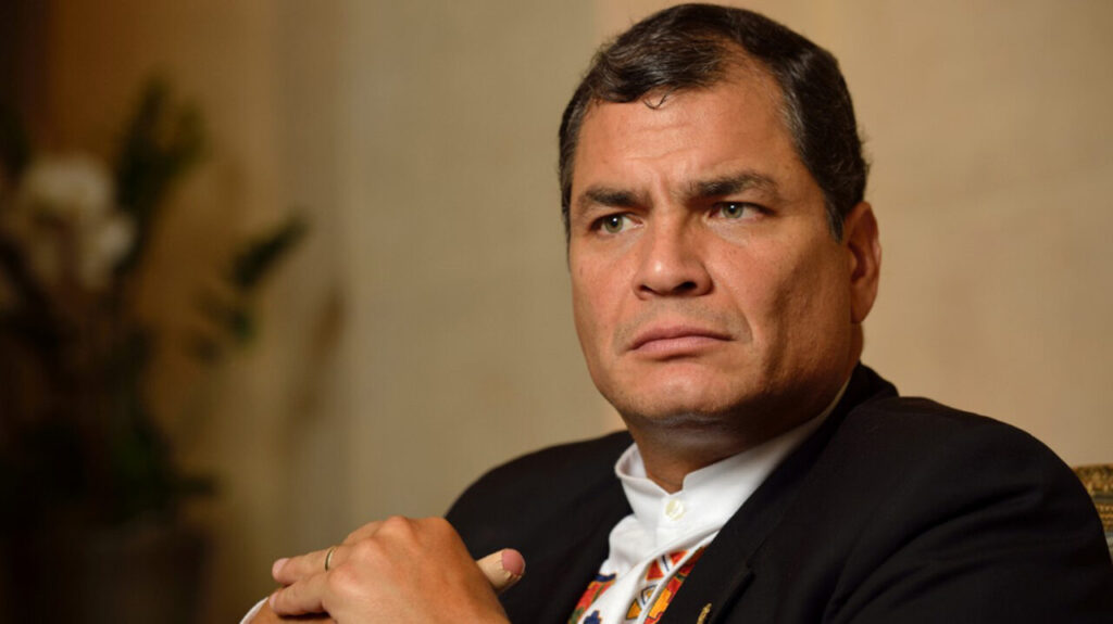 Former Ecuadorian President Rafael Correa. File photo.