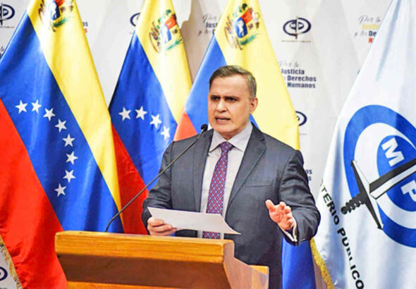 Venezuelan Attorney General Tarek William Saab in a press conference. File photo.