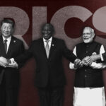 From left to right: President Luiz Inacio Lula da Silva of Brazil; Chinese President Xi Jinping; South African President Cyril Ramaphosa; Prime Minister Narendra Modi of India; and Russian Foreign Minister Sergei Lavrov. Photo: AFP.