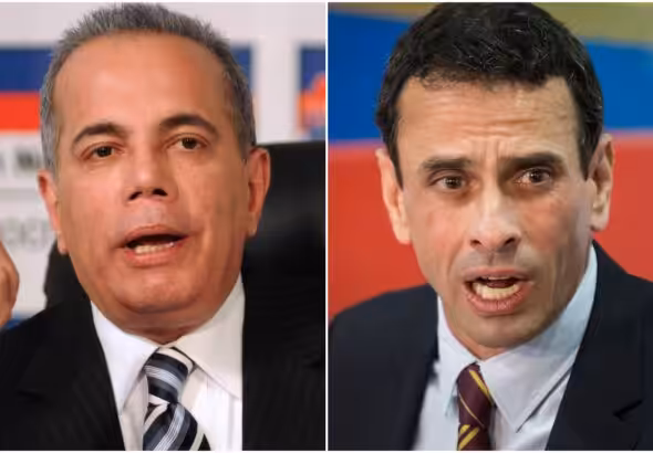 Henrique Capriles (right) and Manuel Rosales (left). Photo: El Nacional.