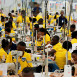 Garment employees are seen working in the sewing section of a clothing plant in Haiti. Photo: Marcel Crozet/ILO.