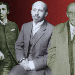 Photo composition showing William Edward Burghardt Du Bois at different stages of his life. Photo: Midwestern Marx.