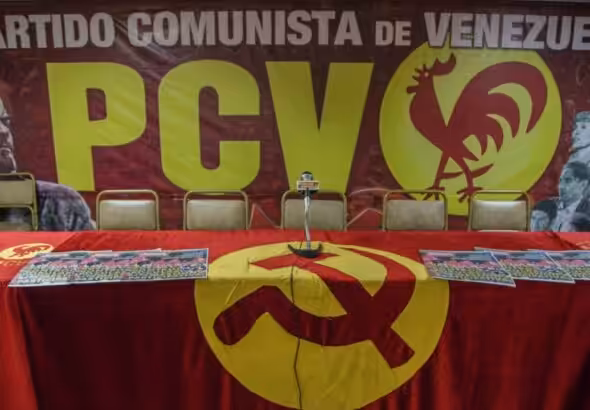 PCV press conference set. File photo.